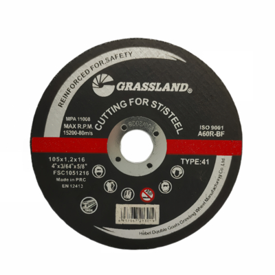 4" 105mm X1.2 mm X 16mm Disques de coupe en acier inoxydable Moulin à angle à gratter à l'aide de grains abrasifs à l'oxyde d'aluminium