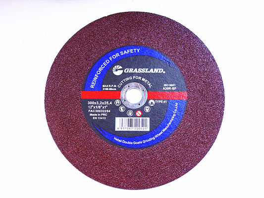 12 po. Disque stationnaire de coupe en métal de scie de couleur rouge de X 25mm