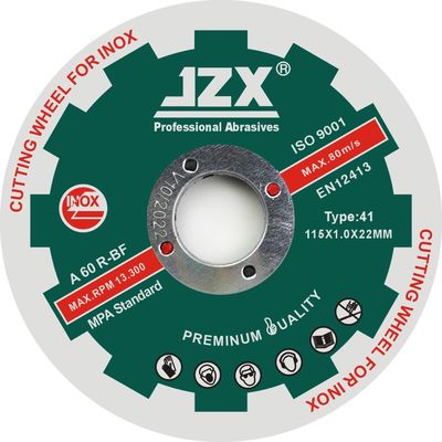 T41 115X1.2X22mm disque de coupe d'Inox d'épaisseur de 4,5&quot; de 1mm