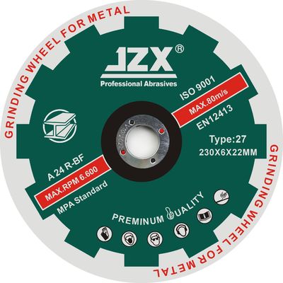 230x6.8x22.23 Inox a diminué le type 27 de meules en métal