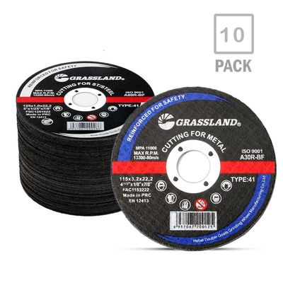 Oxyde d'aluminium fendant le disque de coupe 115 en métal