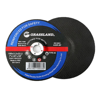 7 roue découpée abrasive de pouce 180x3.0x22.2mm 80m/S pour le métal