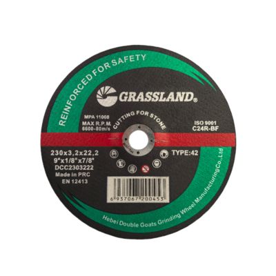 9" 230mm X 3.2mm X 22.2mm Disques de coupe en acier inoxydable broyeur d'angle en utilisant la norme EN 12413