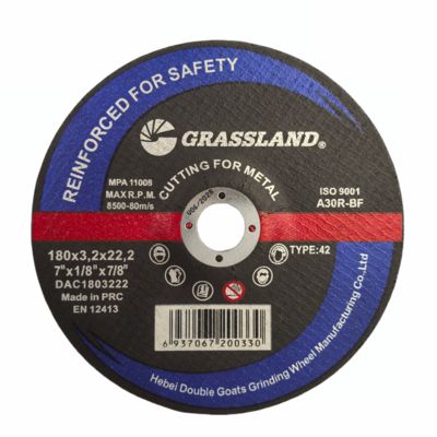 Disques à meuler en métal de 7" pour des coupes rapides et nettes dans l'acier et l'acier inoxydable 7" x 1/8" x 7/8"