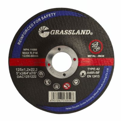 Disques à tronçonner 125mm pour des coupes rapides, droites et nettes sur l'acier inoxydable et les métaux non ferreux, avec un liant en résine.