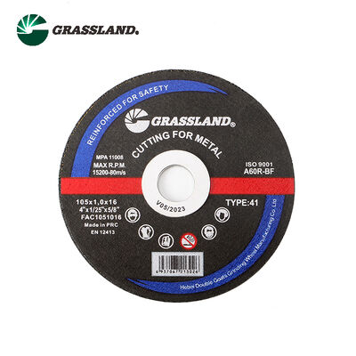 GRASSLAND Disques de découpe métalliques de 4" de 105 mm x 1,0 mm x 16 mm pour la découpe sans contaminant de l'acier inoxydable