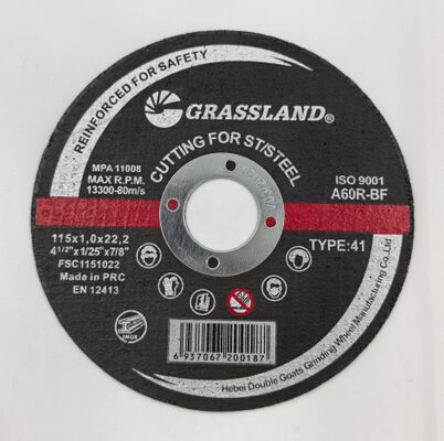 GRASSLAND 4,5 "disques de découpe en inox 115 x 1,0 pour la découpe sans contaminant de l'acier inoxydable
