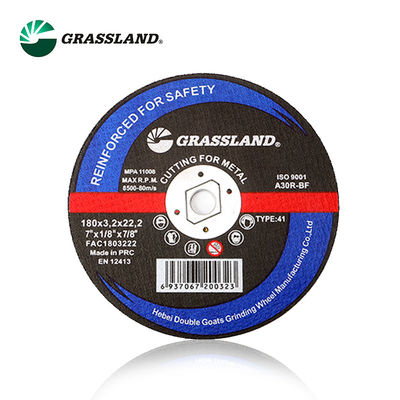Abrasif d'oxyde d'aluminium métal de 7 pouces fendant des disques