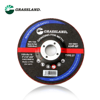 Double 4&quot; net meule abrasive d'acier inoxydable de X1/4 &quot; X5/8 »