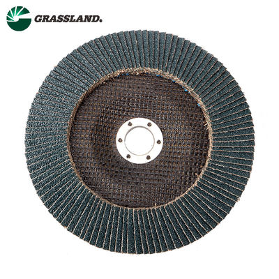 Roue à disque abrasive d'aileron de zirconium de pouce 180mm de la prairie 7