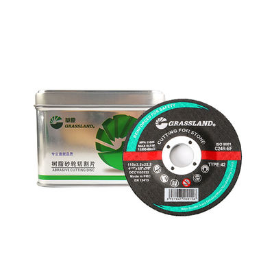 4.5 " Disques de coupe de pierre à mailles de fibres de verre à plusieurs niveaux et résine pour une efficacité de coupe élevée