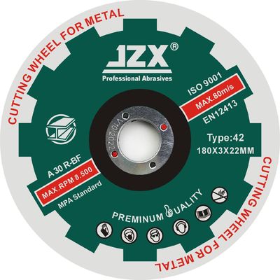 Disque découpé par abrasif de meulage de corindon de Jzx T27-7x1/8x7/8