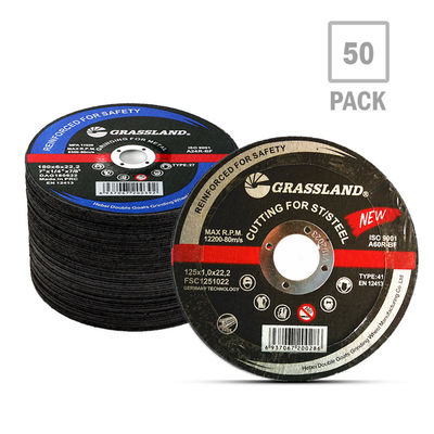 Disques de coupure de l'acier inoxydable 125X1X22.23 avec la broyeur d'angle