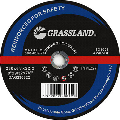 24 poussières abrasives meule abrasive de 230 x de 6,8 x de 22mm pour la broyeur d'angle