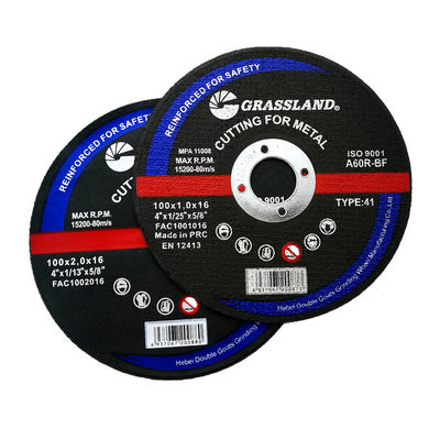 24# Grit Abrasive Metal 100x1.2x16mm Inox coupant des disques pour l'acier inoxydable