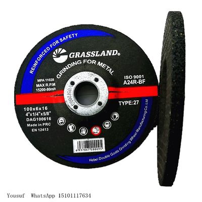 4&quot; X 1/4&quot; X 5/8&quot; broyeur En 12413 disques de coupure abrasifs