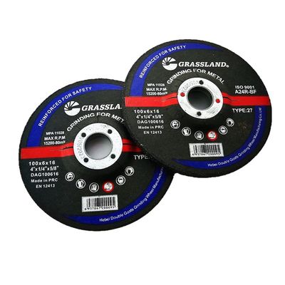 Disques de découpe de métaux abrasifs T27-100*6*16MM Conçus pour le broyeur d'angle avec lame de roue continue pour des coupes lisses sans copeaux sur divers types de métaux