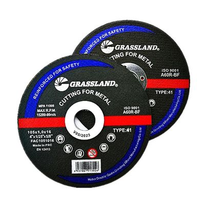 GRASSLAND Disques de découpe métalliques de 4" de 105 mm x 1,0 mm x 16 mm pour la découpe sans contaminant de l'acier inoxydable