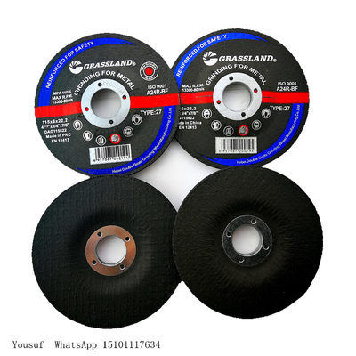 4,5&quot; X 1/4&quot; X 7/8&quot; meule abrasive d'A24R T27 pour la poussière abrasive de la broyeur 30