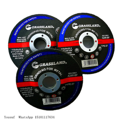 5&quot; métal abrasif de 125 x de 6 x de 22.23mm rectifiant 27 à roues